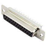Connfly DS1033-25FBNSISS-CT D-SUB Socket 180° 25-Pin Soldering 1 piece