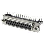 Connfly DS1037-25FNAKT74-0CC D-SUB Receptacle 25 Pins Solder Tray 1 piece