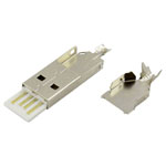 Connfly DS1107-WN0 USB A Plug Solder Type Straight 1 piece