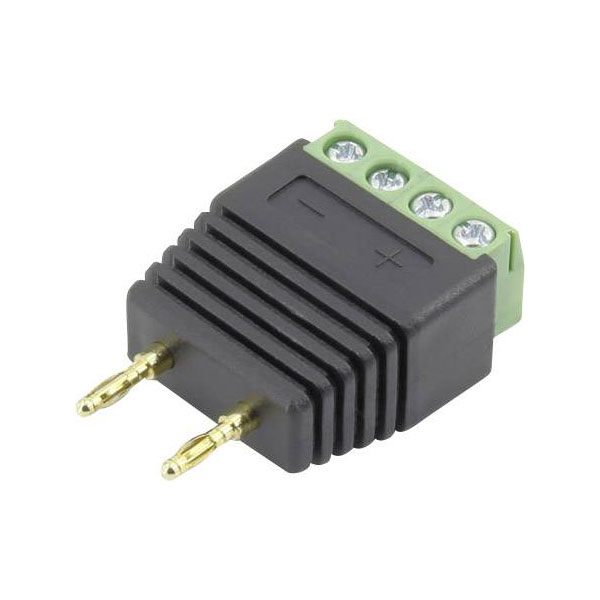 Conrad Components 1408779 Jack Plug Pin 2mm Straight Black 1 Piece