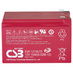 CSB EVH12150X3 EVH-Series Battery 12V 15Ah AGM Maintenance-Free Long Life