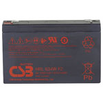 CSB HRL634W Long-life VRLA 6V 8.4Ah AGM Battery for UPS & Security Systems