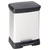 Curver 240638 DECO Bin 30L Silver/Black Rectangular Dual Compartment