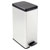 Curver 240640 Deco Bin Silver/Black 40L Slim Fit for Narrow Spaces