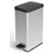 Curver 240640 Deco Bin Silver/Black 40L Slim Fit for Narrow Spaces