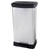 Curver 254620 Deco Bin Metallics Waste Bin 46L Soft-Close Silver