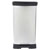 Curver 254620 Deco Bin Metallics Waste Bin 46L Soft-Close Silver