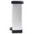 Curver 254620 Deco Bin Metallics Waste Bin 46L Soft-Close Silver