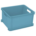 Curver 259599 Unibox Classic Stacking Storage Box 15L Turquoise Blue
