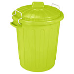 Curver 259601 Oscar Storage Box Light Green with Lid and Metal Holders