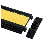 DEFENDER 85008 End Piece TPU Black 3 Channels 146mm Professional Cable Bridge