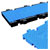DEFENDER 869301BLU Ramp Module Wheelchair Accessible 1000mm Polyurethane