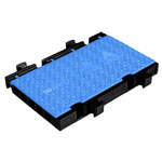 DEFENDER 869350BLU Cable Bridge Polyurethane Black/Blue 5 Channels