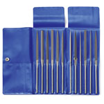 Dick 21001430 Push 3 Needle File Set, 12 Pieces, 140 mm, Plastic Pouch