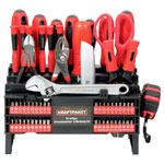 Dino KRAFTPAKET 130300 Tool Kit: 61-piece Space-saving For DIY Use