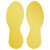 Durable 104704 Floor Marking Form Foot Removable Yellow 5 Pair