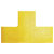Durable 170004 Position Marking Form-T Signal Yellow 10 Pieces 150x100mm