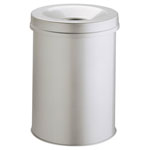 Durable 330510 Waste Paper Basket 15L Steel Grey Self-Extinguishing