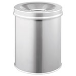 Durable 330523 Waste Basket Steel 15L Flame-Suppression TÜV Certified
