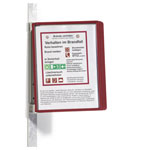 Durable 591403 Vario Display Board Red A4 Non-Reflective Easy to Mount