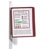 Durable 591403 Vario Display Board Red A4 Non-Reflective Easy to Mount