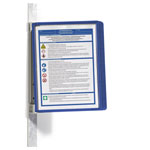 Durable 591407 Vario Display Board A4 Dark Blue Metal Wall Bracket