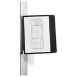 Durable 591801 Vario Display Panel System A4 Black Wall Mount 10 Boards