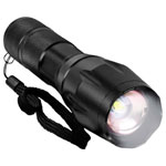 Eaxus T6XML Torch 10W Cree LED Black 5 Modes 500m Range 129g Zoom