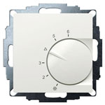 Eberle 191810354502 UTE Thermostat, Polar White, Flush Mount, 55x55mm