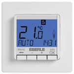 Eberle 527 8103 55 100 FIT-3R Indoor Thermostat, 7-Day, Flush Mount