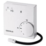 Eberle CE6314 Indoor Thermostat, Surface-Mount, 24h, Ext. Sensor, 4m Cable