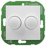 Ehmann 4295x0700 Rotary Dimmer Double Phase White LED/Light/Halogen