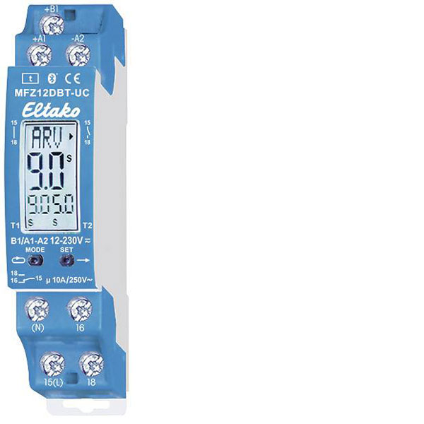 Eltako 23001003 MFZ12DBT-UC Timer Relay with Bluetooth 18 Function...