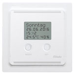 Eltako 30055803 FUTH55ED/230V Radio Clock Hygrostat 30m Range White