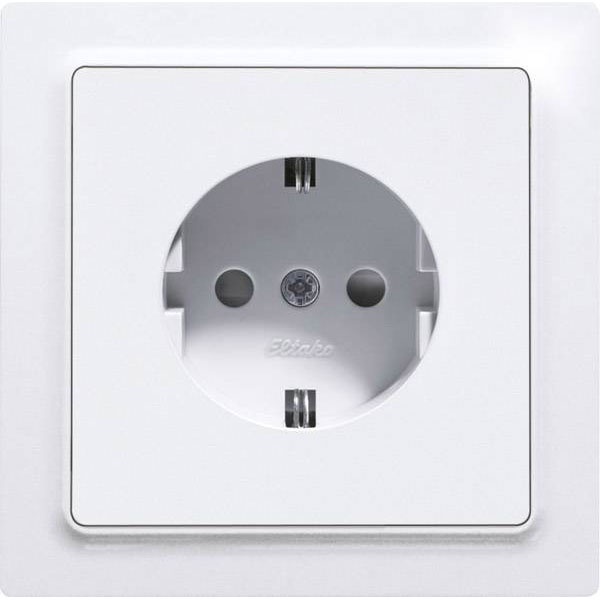 Eltako 30055895 Flush-Mount Socket Pure White Glossy Increased Pro...