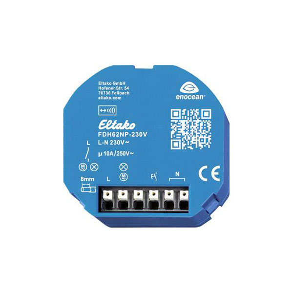 Eltako FDH62NP-230V+FTKB Wireless Actuator 1-Channel 2500W 30m Range