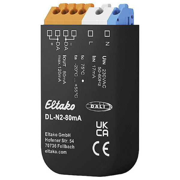 Eltako 33000026 DL-N2-80mA Flush Mount DALI Power Supply 80mA 59x3...