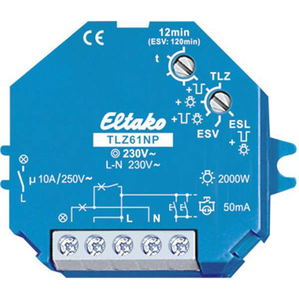 Eltako 61100102 TDR Timer Switch 230V 10A ESL-Optimized Recess-Mount