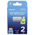 Eneloop 52332160 Eneloop AA Battery NiMH 2000mAh Rechargeable 2 Pack