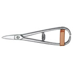 Erdi D76-1 Goldsmith Scissors Nickel-Plated Closed Handles with Spring