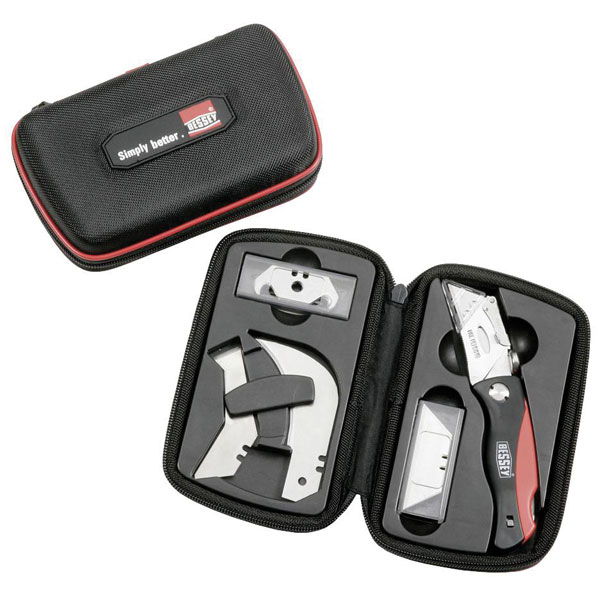 Erdi DBKPH-SET Knife Set 160mm Plastic Handle, Nylon Case, 4 Blades