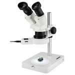 Eschenbach 33213 Stereo Microscope Binocular 20x Dim LED 45° View