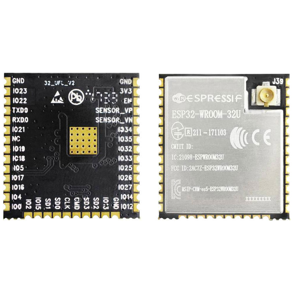 Espressif ESP32-WROOM-32U Wi-Fi+BT+BLE MCU Module for Diverse Apps ...