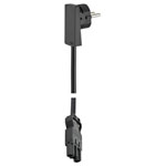 EVOline 1512 0015 2100 Plug Mini Fix Cable 1.5m Black Small Flat Plug