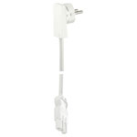 EVOline 1512 0015 2300 Plug Mini Fix Cable 1.5m White Flat Plug GST Socket