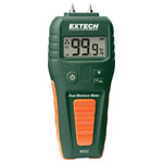 Extech MO55 Moisture Meter Pin/Pin less Wood 5-50% Building 1.5-33%