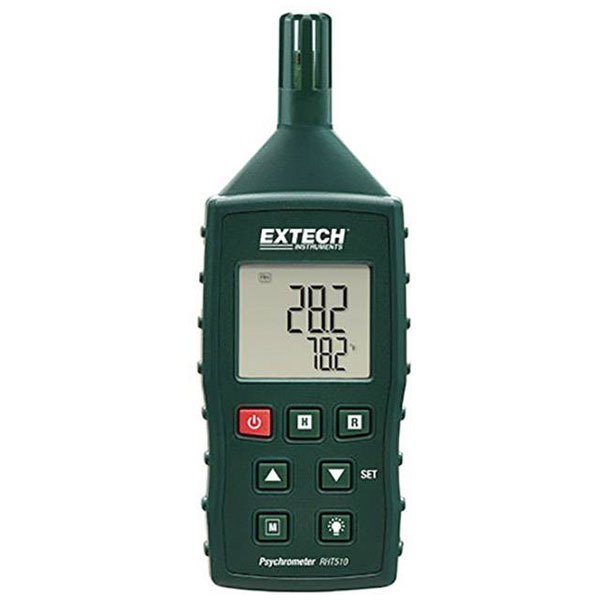Extech RHT510 Thermo-Hygrometer Measures Humidity Temp & Dew Point
