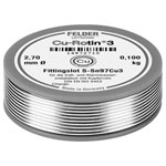Felder 14972710 Cu-Rotin Solder Lead-free Sn97Cu3 0.100 kg 2.7 mm
