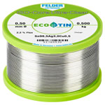Felder 51760530 ISO-Core Solder Reel Lead-Free Ultra Clear 0.5kg 0.5mm