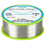 Felder 5552940520 ISO-Core Clear Sn100Ni+ Lead-Free Solder 0.5mm 0.25kg